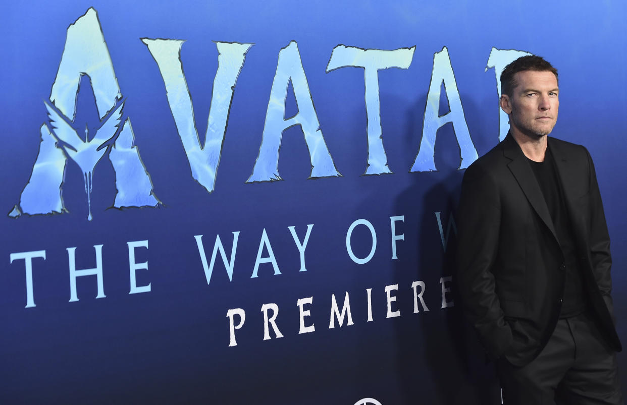 Sam Worthington arrives at the U.S. premiere of "Avatar: The Way of Water," Monday, Dec. 12, 2022, at Dolby Theatre in Los Angeles. (Photo by Jordan Strauss/Invision/AP)