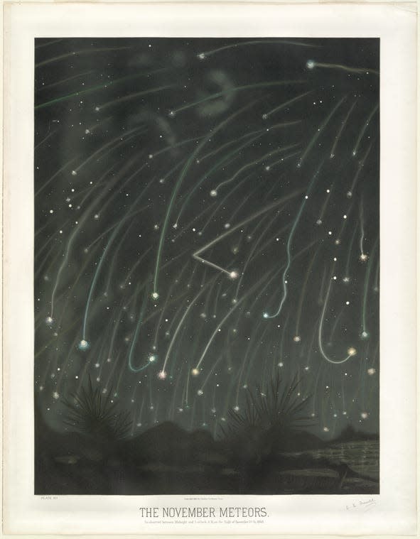 meteor shower illustration