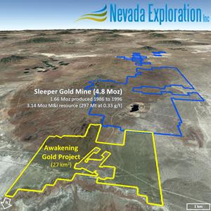 Nevada Exploration's Awakening Gold Project