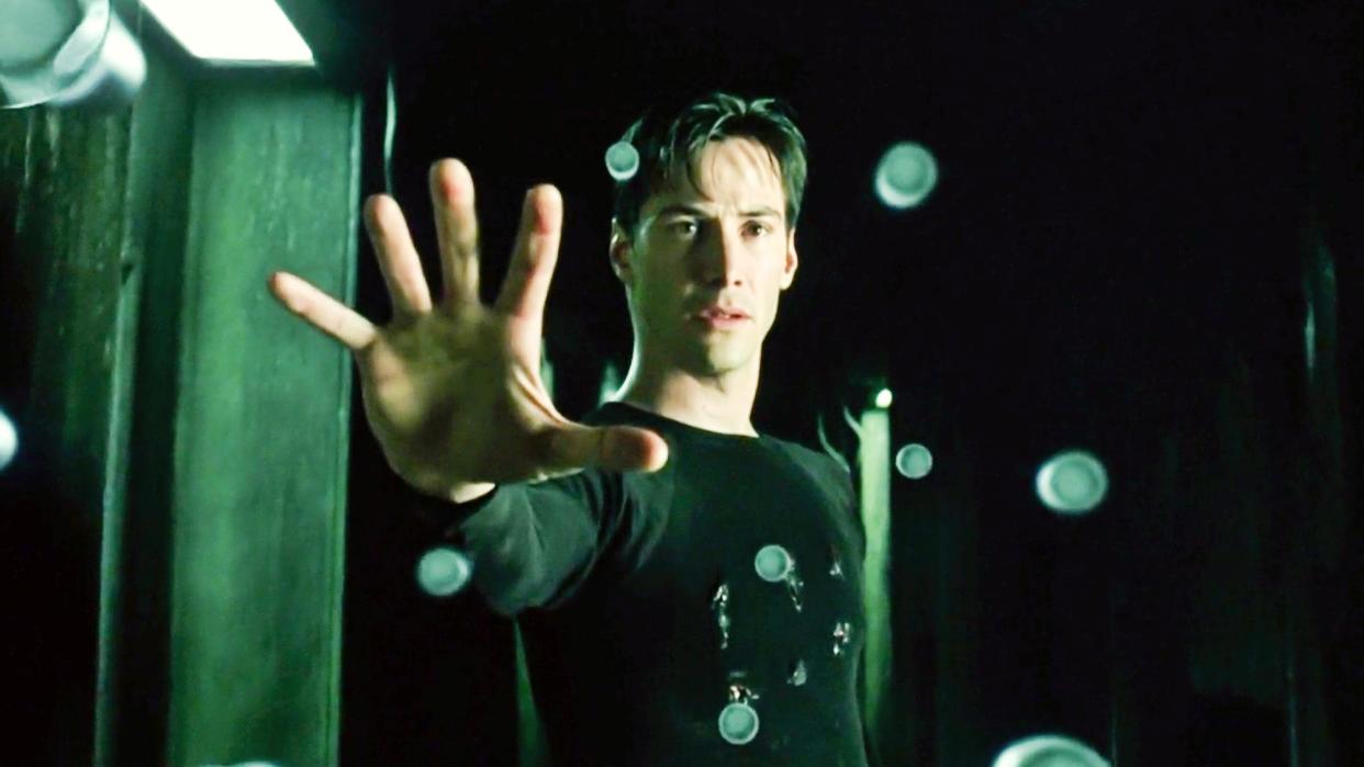  Keanu Reeves in The Matrix. 