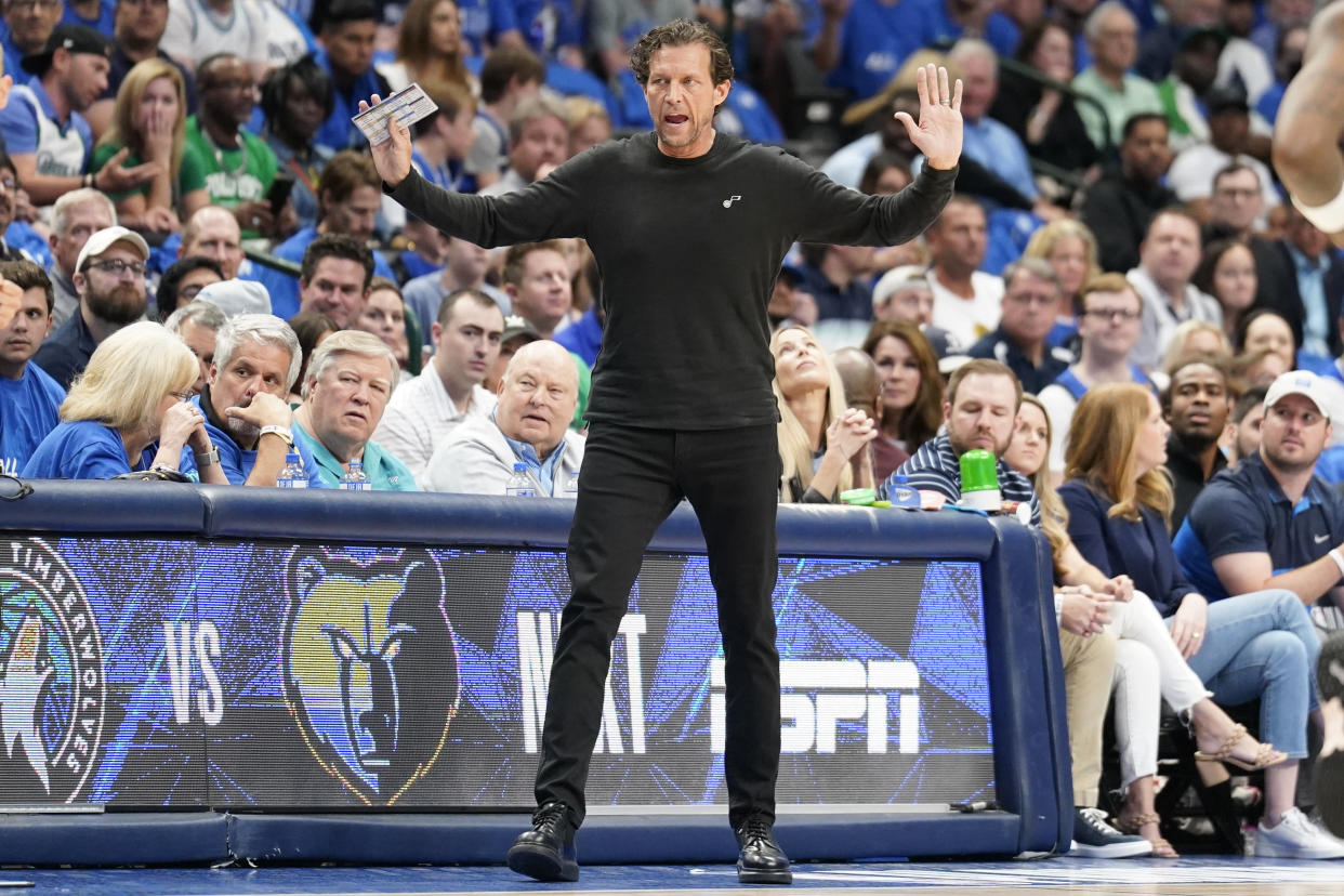 Utah Jazz head coach Quin Snyder already reportedly has suitors if the Jazz decide to part ways with the coach this offseason. (Scott Wachter/USA TODAY Sports)