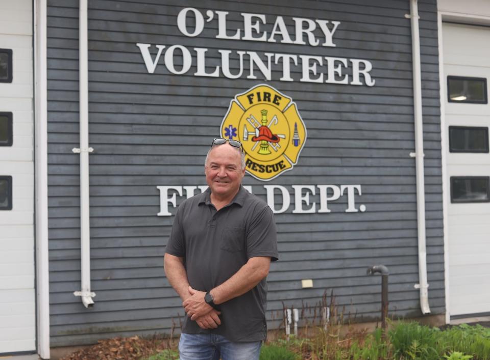 Retired volunteer firefighter Dana Harris grew up watching his dad, Wyman Harris, get calls to the station, before joining the department himself around the age of 19.