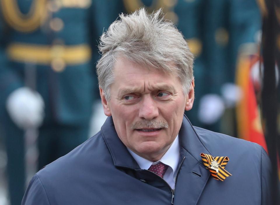 Kremlin spokesman Dmitry Peskov in Moscow last month (EPA)