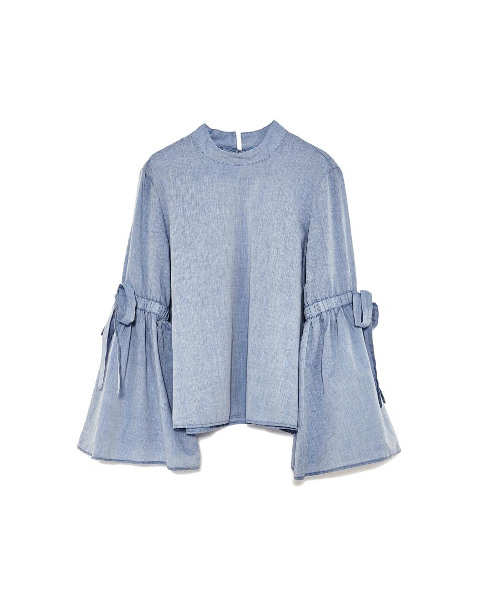 13 Under-$100 Transitional Pieces to Shop: Bell-Sleeve Blouse