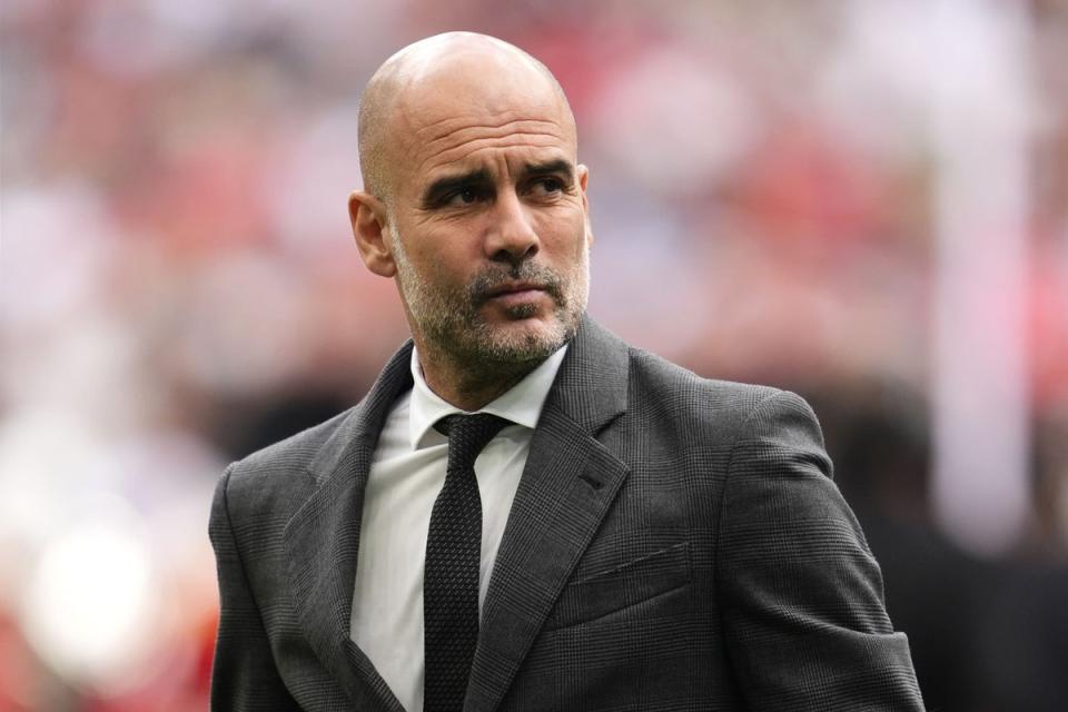Pep Guardiola believes Manchester City will win the FA Cup next season (Nick Potts/PA)