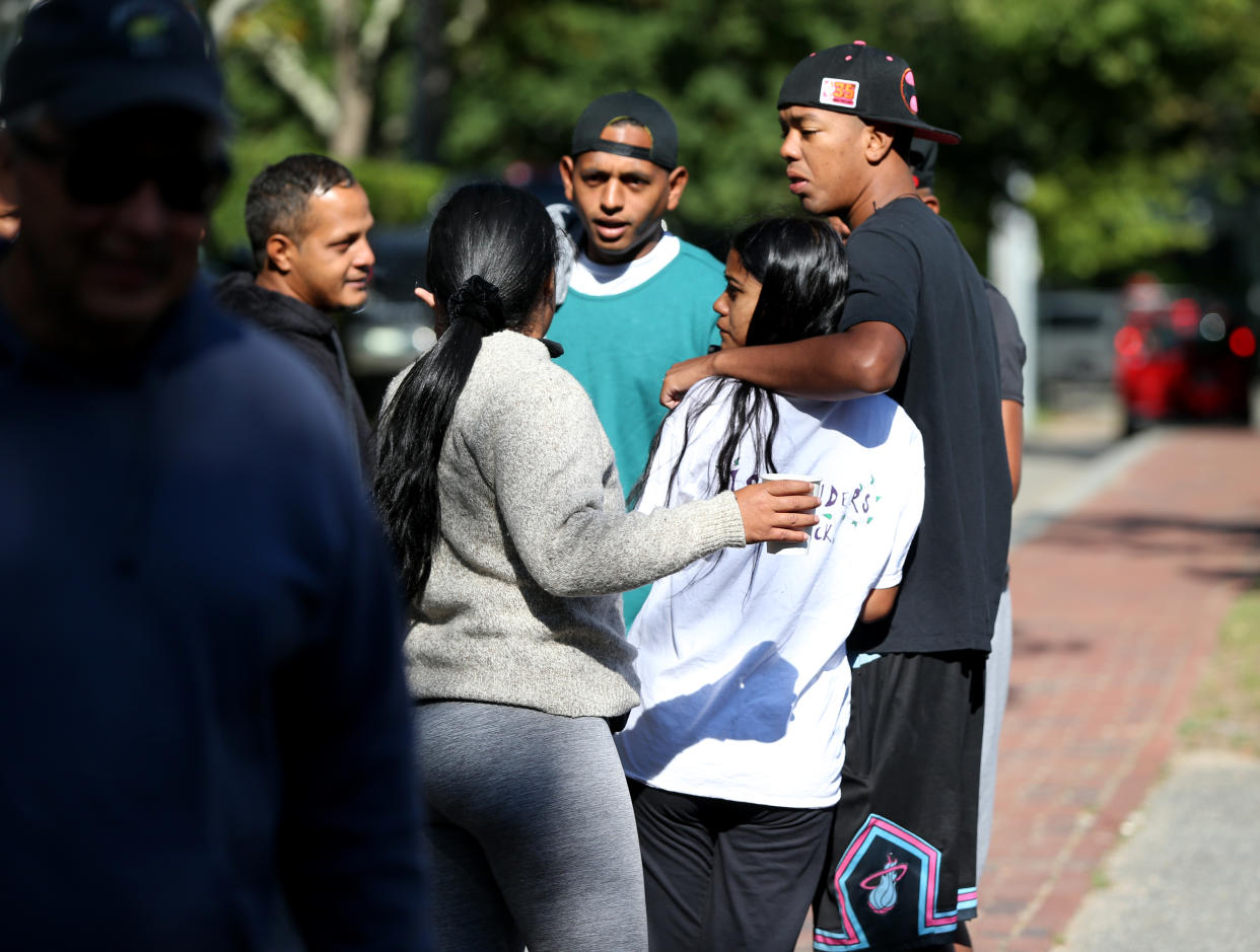 A group of migrants from Venezuela on Martha's Vineyard