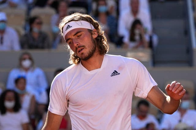 Stefanos Tsitsipas lost a two-set lead in the French Open final