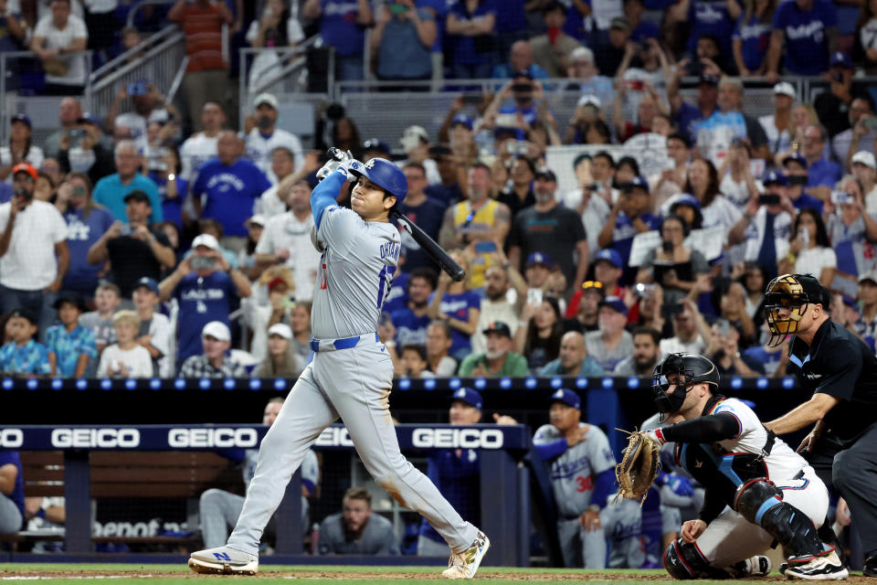 大谷翔平單季50轟、50盜壘達成，美國職棒大聯盟史上第1人！（Photo by Kelly Gavin/MLB Photos via Getty Images)