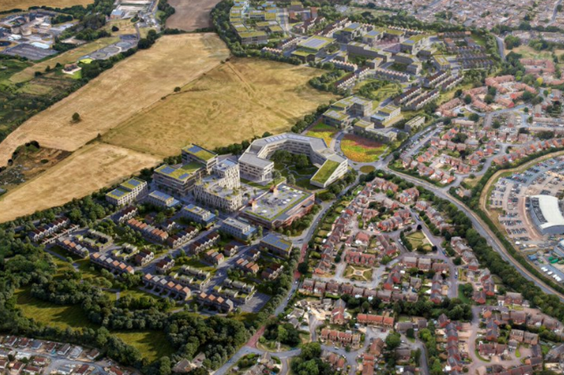 Golden Valley aerial view