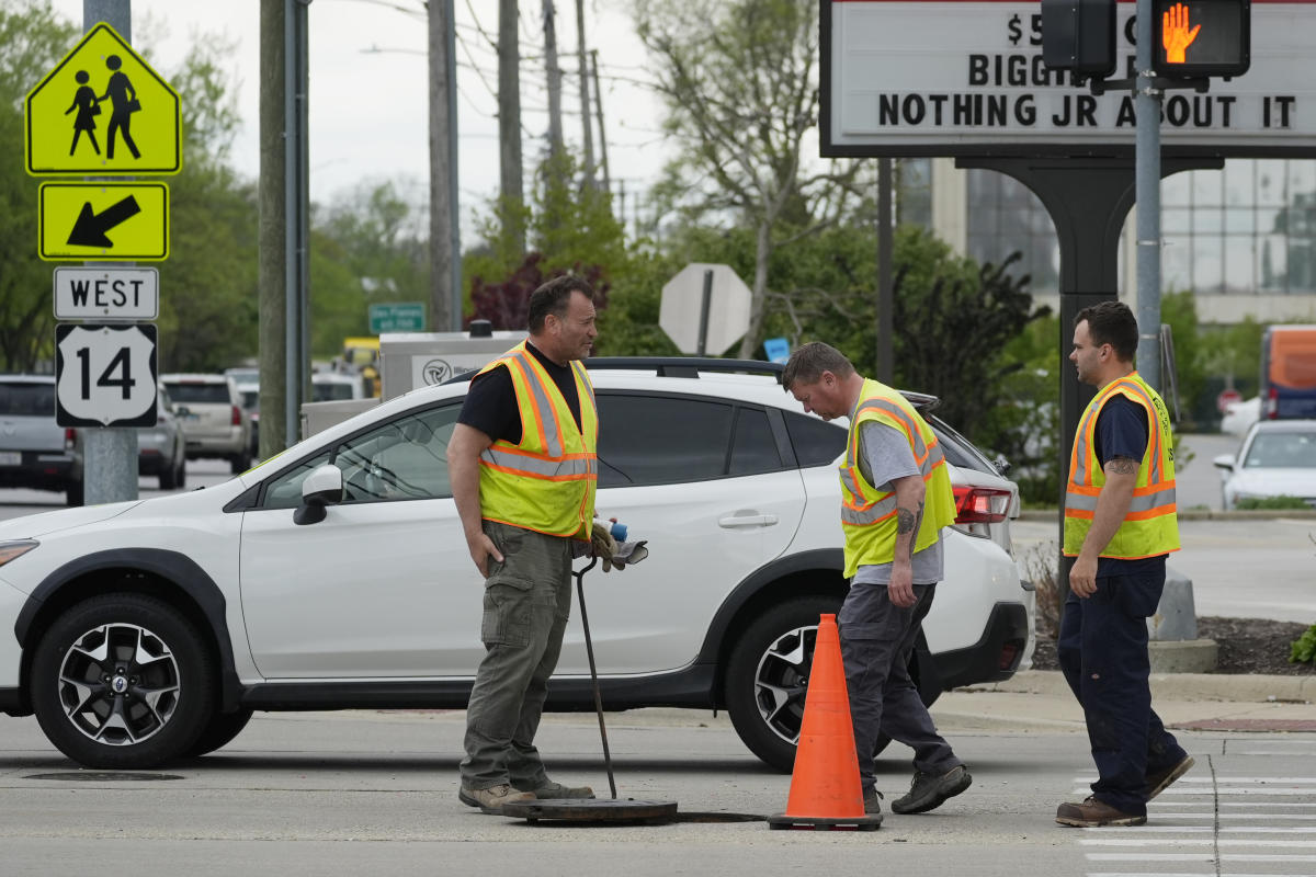 WASHINGTON (AP) — U.S. jobs openings slid in March to the lowest level in more than three years, but stayed at historically high levels in a sign th