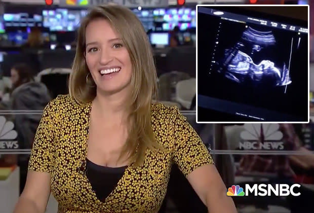 Katy Tur Announces Pregnancy During Live MSNBC Broadcast Watch Video