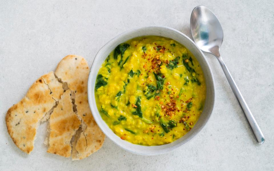 Red lentil and coconut soup