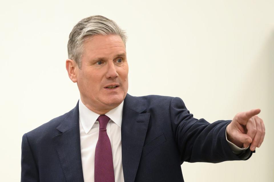 Starmer says voters will decide ‘Britain’s future’ in 2024 (Getty)