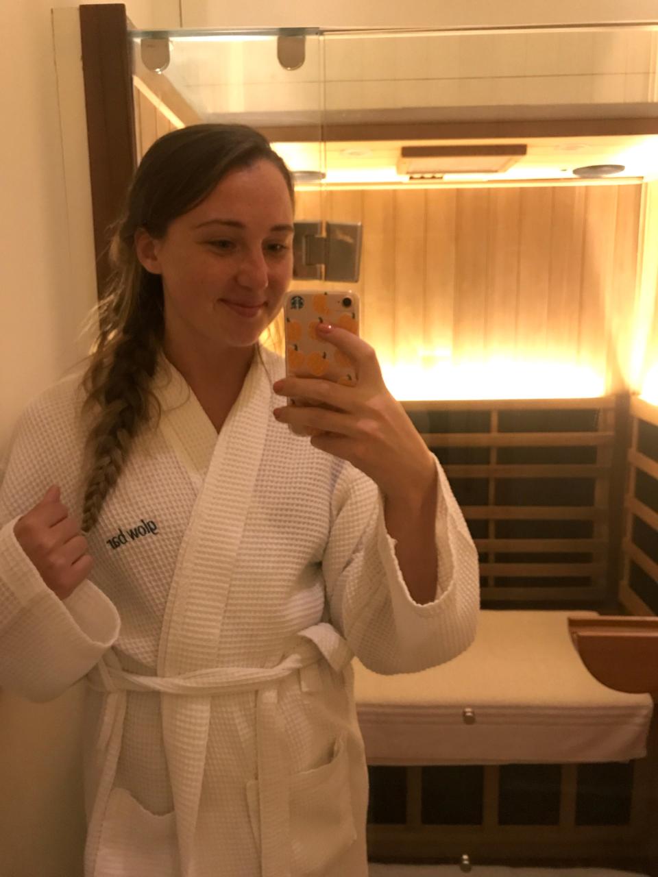 Glow Bar robe selfie 2.JPG