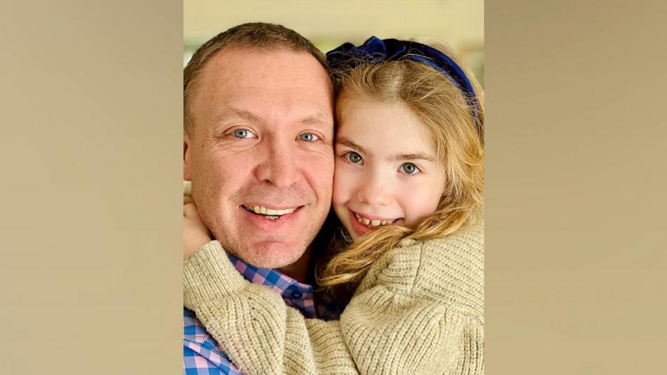 PHOTO: Simon Frost, a real estate developer in Washington, DC, with his daughter Annabel who has a rare neurological disease called Alternating hemiplegia of childhood or AHC.  (Courtesy Frost Familly)