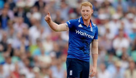 Cricket - England v New Zealand - Second Royal London One Day International - Kia Oval - 12/6/15 England's Ben Stokes celebrates the dismissal of New Zealand's Kane Williamson Action Images via Reuters / Philip Brown Livepic