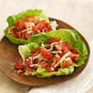 <p>Go light and fresh when you're craving pizza: these easy lettuce wraps have all the taste with fewer carbs and calories. <a href="https://www.eatingwell.com/recipe/259576/pizza-lettuce-wraps/" rel="nofollow noopener" target="_blank" data-ylk="slk:View Recipe;elm:context_link;itc:0;sec:content-canvas" class="link ">View Recipe</a></p>