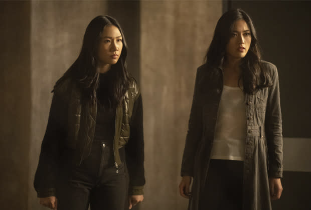 Olivia Liang and Yvonne Chapman in Kung Fu Season 2 finale