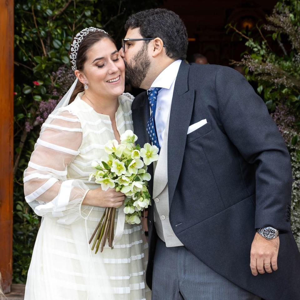 Marta Urquijo en su boda