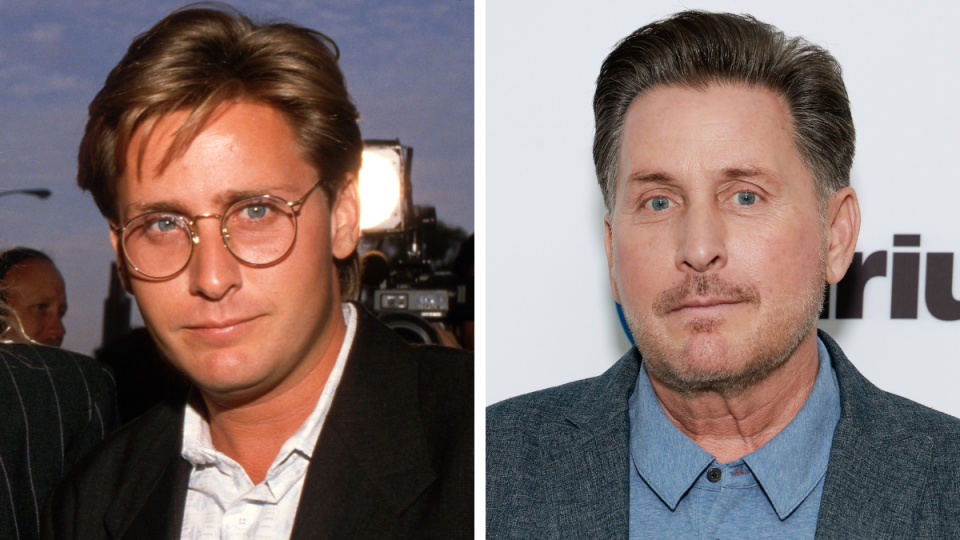 Emilio Estevez in 1988 and 2023