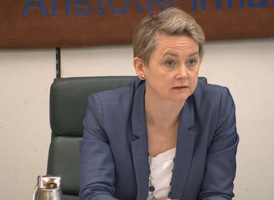 Labour’s Yvette Cooper, chairwoman of the Commons home affairs committee, said the situation was “appalling” (parliamentlive.tv)