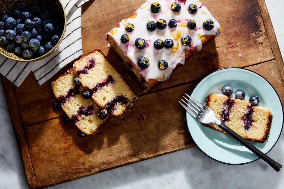 Lemon-Blueberry Poke Cake