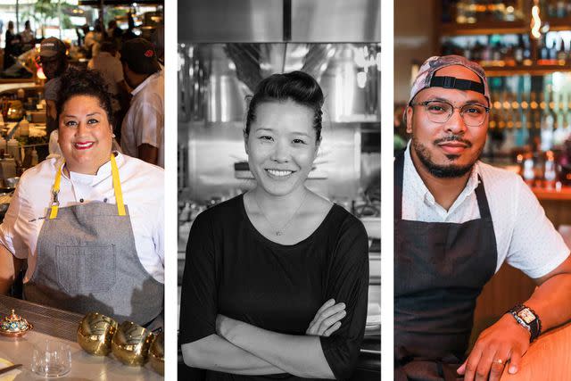 <p>Courtesy of Windstar Cruises (Tracy Chang: Collin Raney)</p> From Left to Right: New York’s Ayesha Nurdjaja; Boston’s Tracy Chang; and D.C.’s Jerome Grant