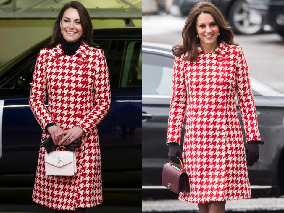 The Red & White Catherine Walker & Co. Houndstooth Coat