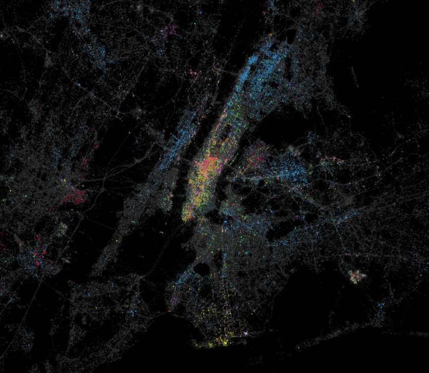 NYC language map