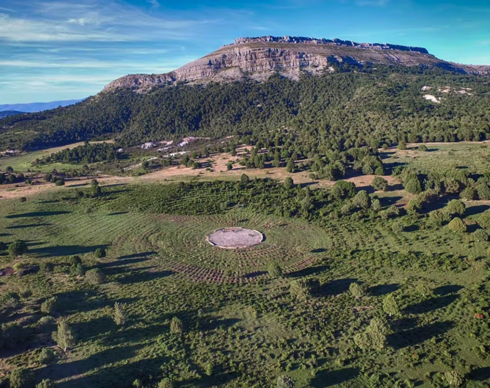 Vista actual del paraje donde se filmó el duelo de Sad Hill de la película El bueno, el feo y el malo. Portal Turismo Castilla y León