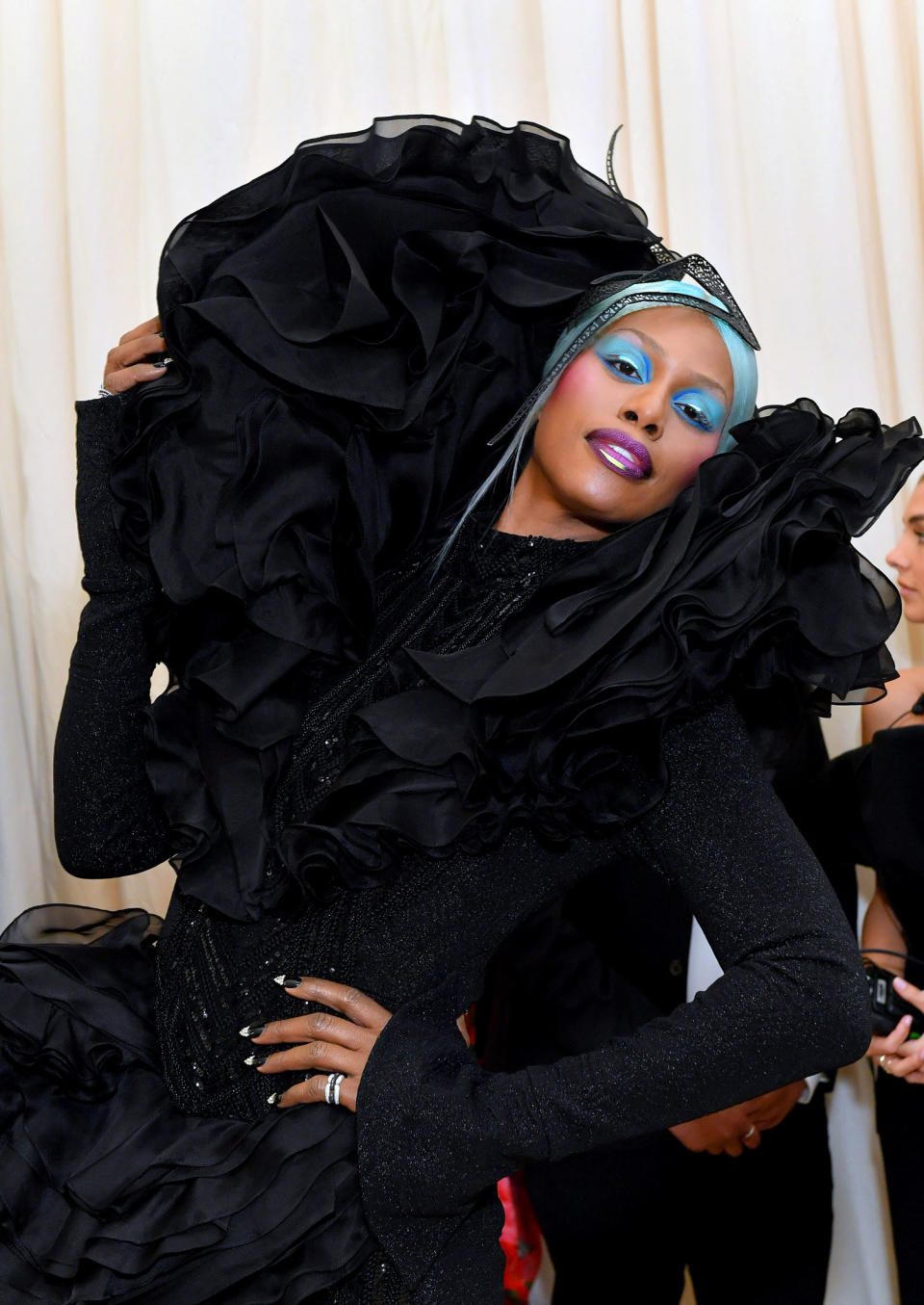 <p>Laverne Cox au Met Gala 2019.<br>© Mike Coppola/MG19 / Contributeur Getty Images </p>