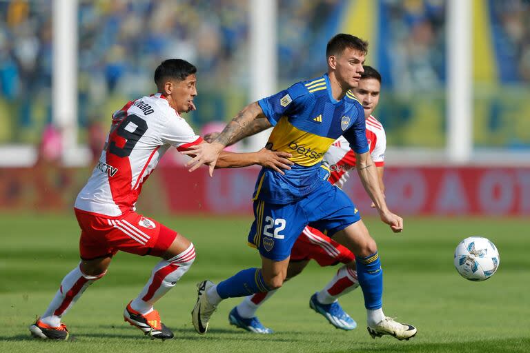 Kevin Zenón fue uno de los mejores jugadores de Boca en la victoria ante River