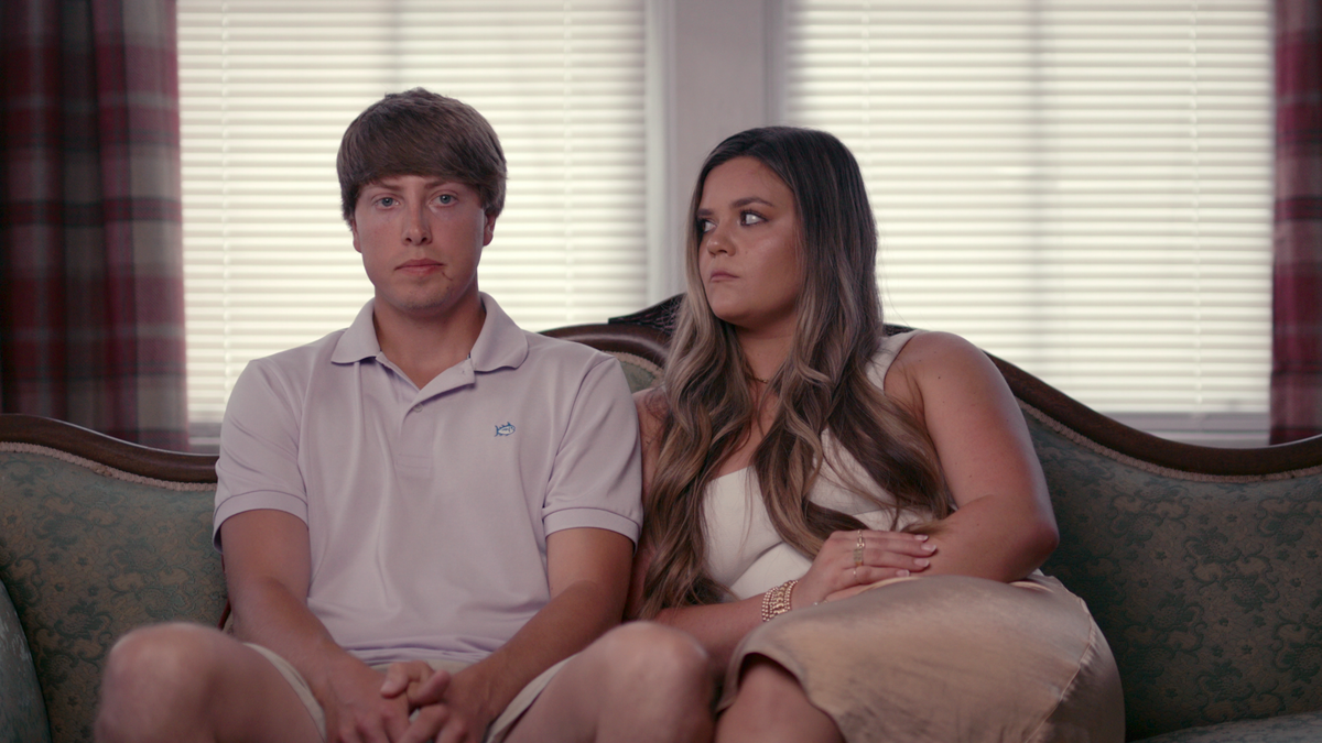 Connor Cook (left) and Miley Altman (right) in ‘Murdaugh Murders: A Southern Scandal’ (Courtesy of Netflix)