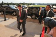 U.S. acting Secretary of Defense Mark Esper arrives for the first day in his new post at the Pentagon in Arlington, Virginia