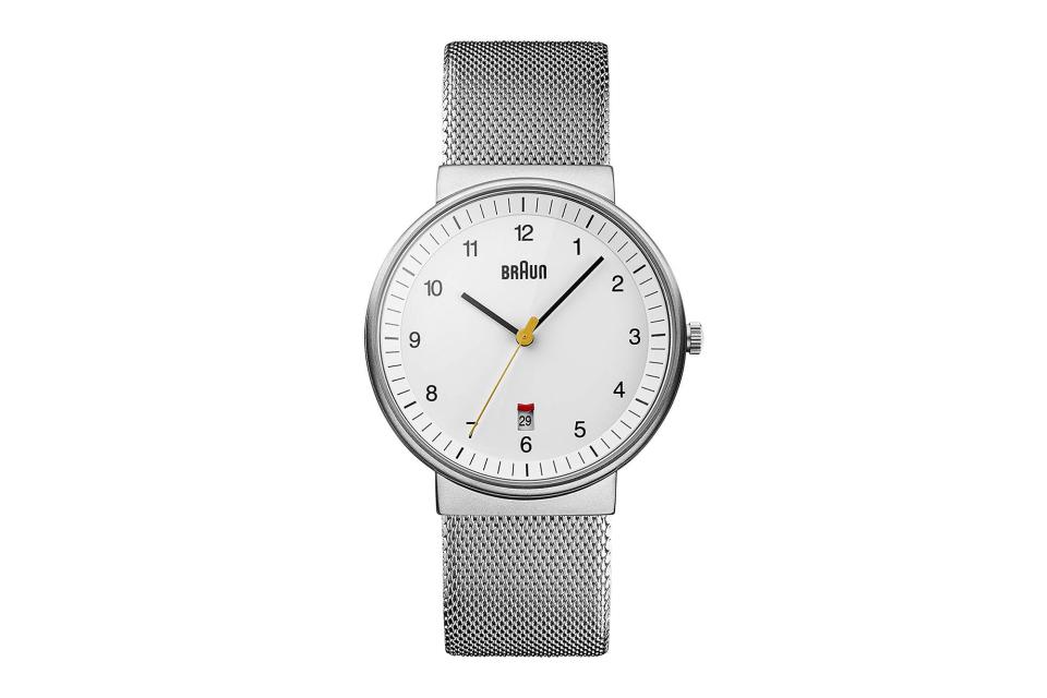 Braun chain-mesh-strap Japanese quartz watch