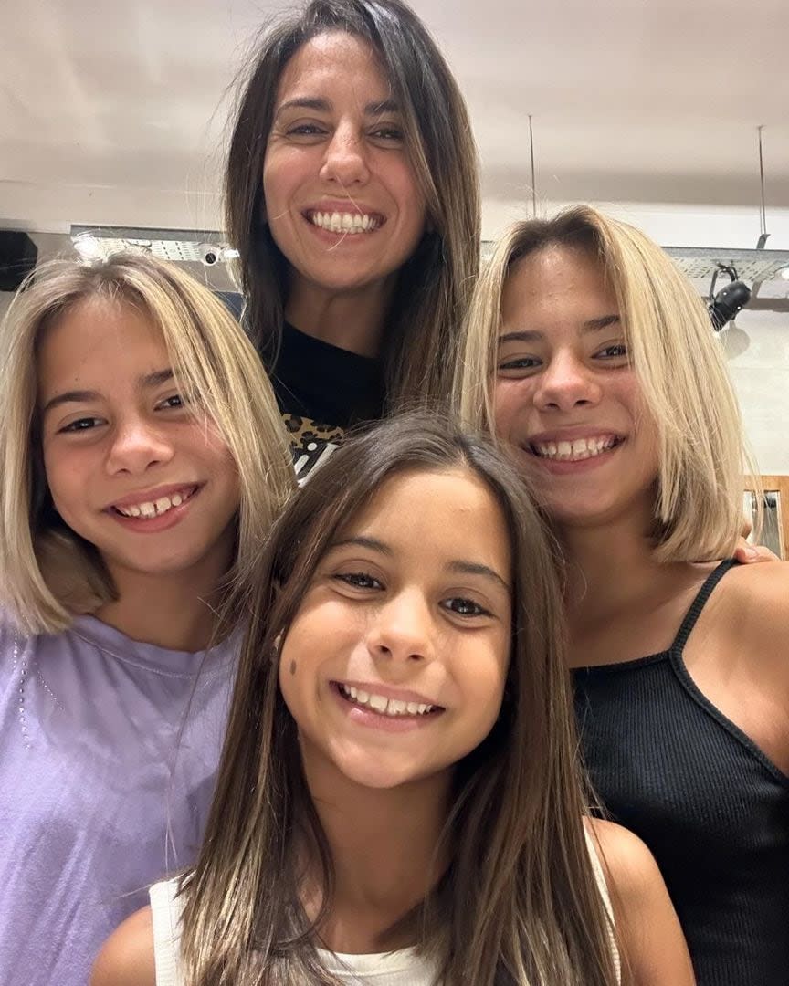 Cinthia Fernández mostró el cambio de look de sus hijas