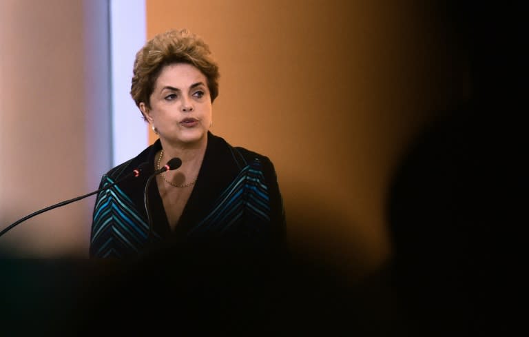 Chief prosecutor Rodrigo Janot has requested authority to open an investigation into Rousseff (pictured) and her predecessor and political ally Luiz Inacio Lula da Silva, according to newspaper reports