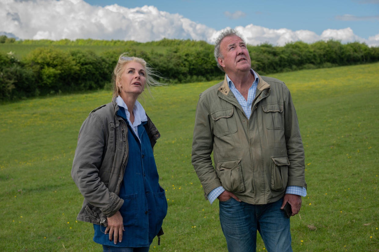 Jeremy Clarkson fronts the agricultural documentary series Clarkson's Farm on Prime Video. (Prime Video)