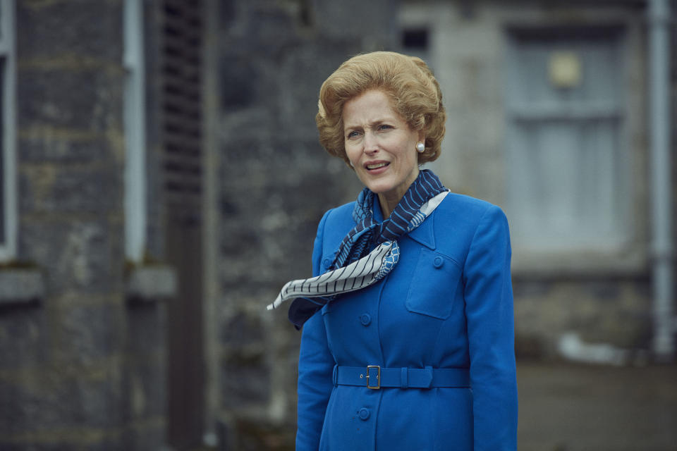 Gillian Anderson as Mrs Thatcher in The CrownSophie Mutevelian/Netflix