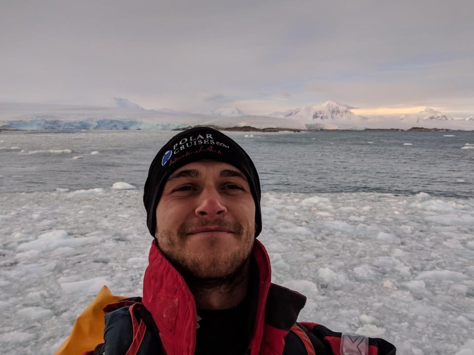 Tom Turcich took this selfie in Antarctica.