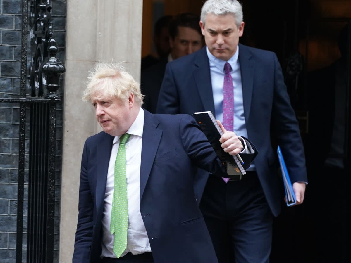 Boris Johnson (left) and Steve Barclay (PA)