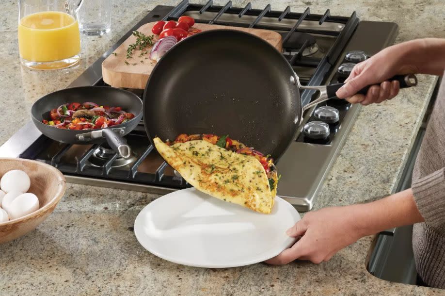 If you're just looking for a few more pans to add to your shelves, this set from Calphalon just might do the trick. The set includes two fry pans, two sauce pans and a Dutch oven. Each of the pans have a "stay cool" handle that won't get too hot as you're cooking. <a href="goto.target.com/N5GgP" target="_blank" rel="noopener noreferrer">Originally $150, get the set on sale for $90 at Target</a>.