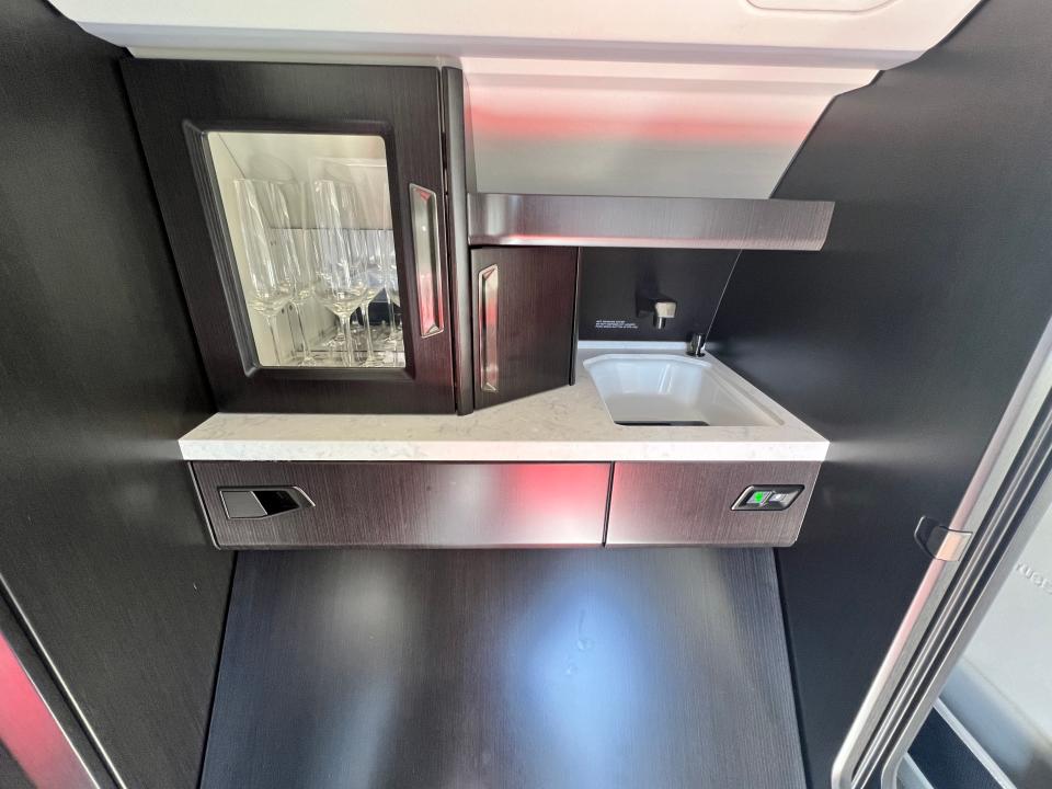 The galley of a Pilatus PC-24