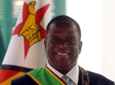 Zimbabwe's President Emmerson Mnangagwa arrives for the opening of Parliament in Harare, Zimbabwe, September 18, 2018. REUTERS/Philimon Bulawayo