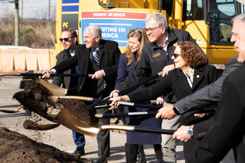 NJ Governor Phil Murphy attends the second groundbreaking for the Gateway Hudson Tunnel Project at Tonnelle Avenue in North Bergen, NJ on Thursday Nov. 30, 2023. The first groundbreaking was in 2009 with then NJ Governor Jon Corzine, which was later cancelled by NJ Governor Chris Christie.