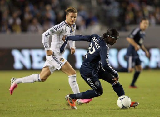 David Beckham, pictured here on November 1, said the game against Houston Dynamo would be his last for Los Angeles Galaxy as he hopes to move on and eventually become a part-owner of an MLS team in the future