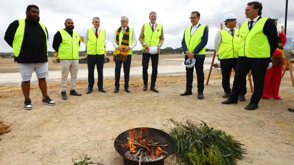 Smoking ceremony at Hawthorn's community centre site (file image)