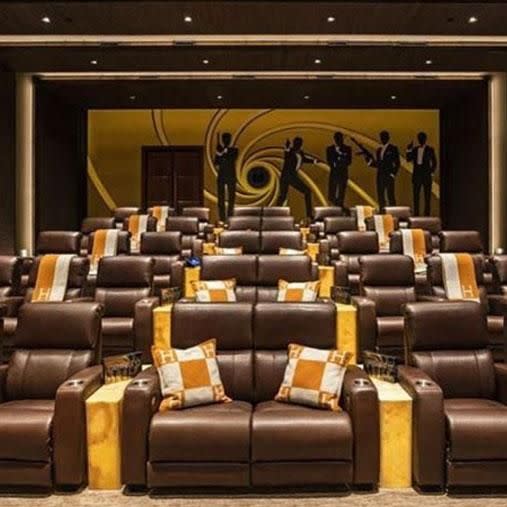 Your 40 closest friends will love the start-of-the art movie theatre. Photo: Instagram