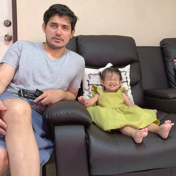 Paolo only left photos of him with his daughter on IG