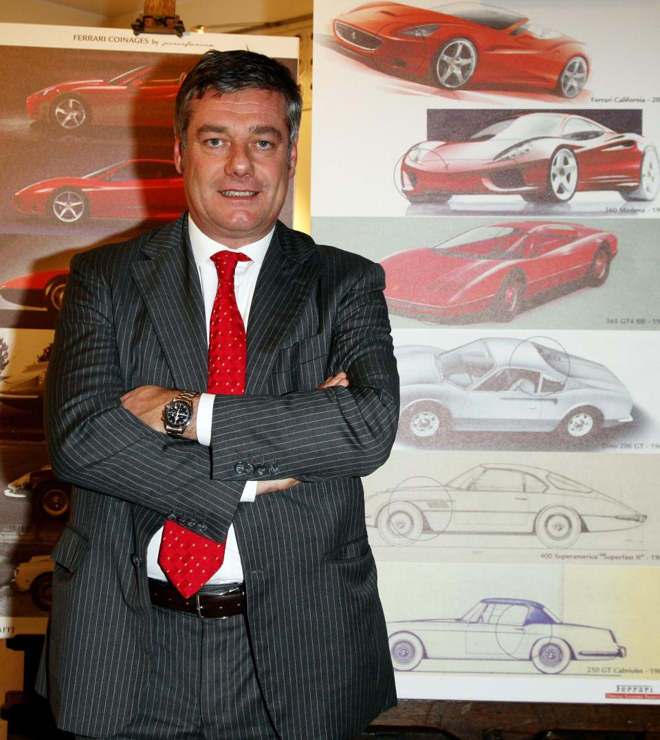 Paolo with Pininfarina-designed Ferraris